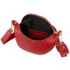 Luka 20-033 piros női bőr válltáska, oldaltáska, crossbody 25 x 16 x 10 cm
