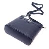 Luka 20-076 navy kék női bőr válltáska, oldaltáska, crossbody 24 x 20 x 10 cm