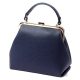 Luka 24-024 navy kék női bőr kézitáska, válltáska 27 x 23 x 11 cm