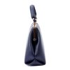 Luka 24-024 navy kék női bőr kézitáska, válltáska 27 x 23 x 11 cm