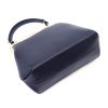 Luka 24-024 navy kék női bőr kézitáska, válltáska 27 x 23 x 11 cm
