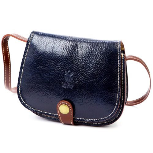 Florence ART. 882 MULTI navy női bőr válltáska, oldaltáska 19 x 15 x 7 cm