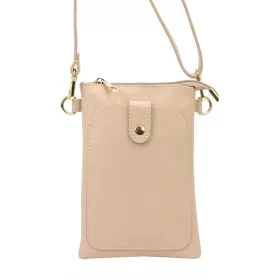   Luka 20-070 rózsaszín női bőr telefontartó, party táska 14 x 21 x 3.5 cm