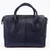 Luka 24-039   navy női bőr kézitáska 32 x 23 x 16 cm