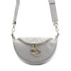 Luka 20-033 szürke női bőr válltáska, oldaltáska, crossbody 25 x 16 x 10 cm