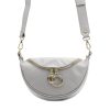 Luka 20-033 szürke női bőr válltáska, oldaltáska, crossbody 25 x 16 x 10 cm
