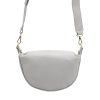 Luka 20-033 szürke női bőr válltáska, oldaltáska, crossbody 25 x 16 x 10 cm