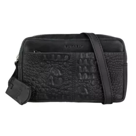   Burkely About Ally fekete színű, női, bőr övtáska, crossbody