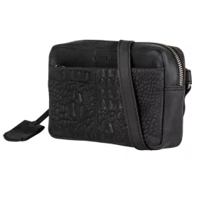   Burkely About Ally fekete színű, női, bőr övtáska, crossbody