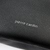 Pierre Cardin 504 MANDY01 fekete férfi laptoptartós rostbőr hátizsák 15,6"  33 x 43 x 14 cm