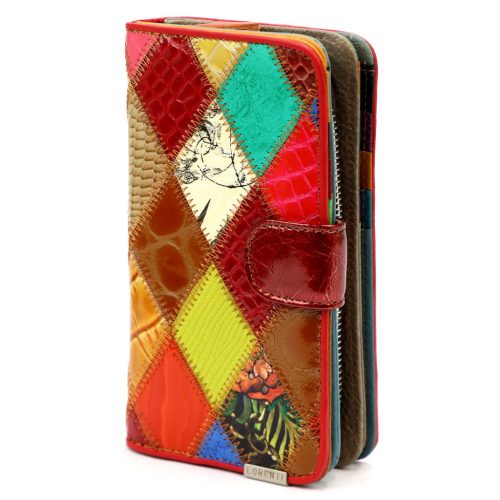 Lorenti 86302-DIAMOND színes női bőr pénztárca 10.5 x 18.5 x 4.3 cm