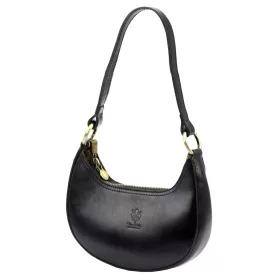   Florence 48 fekete női bőr kézitáska, válltáska 21.5 x 18 x 5 cm