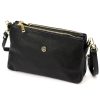 Gregorio 1736 fekete női bőr válltáska, oldaltáska, crossbody 24 x 15 x 7 cm