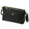Gregorio 1736 fekete női bőr válltáska, oldaltáska, crossbody 24 x 15 x 7 cm