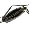 Gregorio 1736 fekete női bőr válltáska, oldaltáska, crossbody 24 x 15 x 7 cm