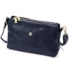 Gregorio 1736 navy kék női bőr válltáska, oldaltáska, crossbody 24 x 15 x 7 cm