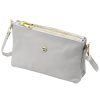Gregorio 1736 szürke női bőr válltáska, oldaltáska, crossbody 24 x 15 x 7 cm