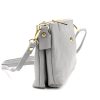 Gregorio 1736 szürke női bőr válltáska, oldaltáska, crossbody 24 x 15 x 7 cm