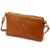 Gregorio 1736 barna női bőr válltáska, oldaltáska, crossbody 24 x 15 x 7 cm