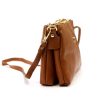 Gregorio 1736 barna női bőr válltáska, oldaltáska, crossbody 24 x 15 x 7 cm
