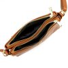 Gregorio 1736 barna női bőr válltáska, oldaltáska, crossbody 24 x 15 x 7 cm