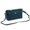 Gregorio 1736 kék női bőr válltáska, oldaltáska, crossbody 24 x 15 x 7 cm