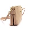 Gregorio 1736 púder színű női bőr válltáska, oldaltáska, crossbody 24 x 15 x 7 cm