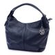 Gregorio 1737 navy női bőr kézitáska, válltáska, oldaltáska 35 x 25 x 12 cm