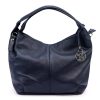 Gregorio 1737 navy női bőr kézitáska, válltáska, oldaltáska 35 x 25 x 12 cm