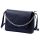 Luka 19-91 navy kék női bőr kézitáska, válltáska, oldaltáska 26 x 19.5 x 8 cm