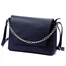   Luka 19-91 navy kék női bőr kézitáska, válltáska, oldaltáska 26 x 19.5 x 8 cm