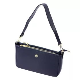   Gregorio 1740 navy kék női bőr kézitáska, válltáska, oldaltáska 30 x 15 x 7.5 cm