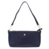 Gregorio 1740 navy kék női bőr kézitáska, válltáska, oldaltáska 30 x 15 x 7.5 cm