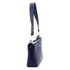 Gregorio 1740 navy kék női bőr kézitáska, válltáska, oldaltáska 30 x 15 x 7.5 cm