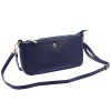 Gregorio 1740 navy kék női bőr kézitáska, válltáska, oldaltáska 30 x 15 x 7.5 cm