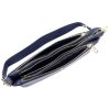 Gregorio 1740 navy kék női bőr kézitáska, válltáska, oldaltáska 30 x 15 x 7.5 cm