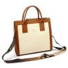 EGO ES0247CR 150224JZ krém női bőr kézitáska 30 x 28 x 13 cm