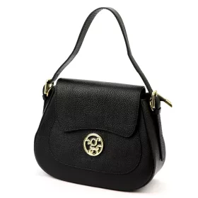   Gregorio 1741 fekete női bőr kézitáska, válltáska, oldaltáska 24 x 19.5 x 9.5 cm