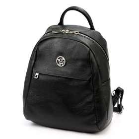   Gregorio 1742 olasz fekete női bőr hátizsák 28 x 30 x 14 cm