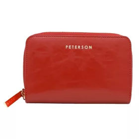   Peterson PTN PL-418 piros női bőr pénztárca 17 x 9.5 x 3 cm