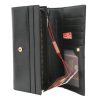 Peterson PTN ST-409 SNAKE fekete női bőr pénztárca 18.5 x 10 x 3.5 cm