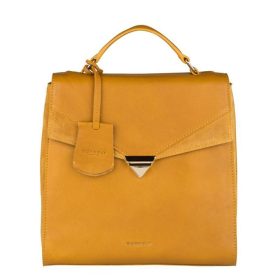   Burkely Secret Sage elegáns, sárga színű hátizsák, kézitáska