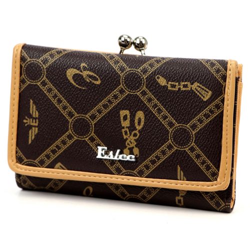 Eslee 8905 barna női rostbőr pénztárca 14.5 x 10 x 3 cm