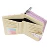 Eslee F6026 lila női rostbőr pénztárca 19.5 x 11.5 x 3.5 cm