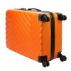 Pierre Cardin MED12 narancs színű abs 3 db-os bőrönd szett 58, 68, 78 cm