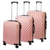 Pierre Cardin MED12 púderszín abs 3 db-os bőrönd szett 58, 68, 78 cm