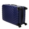 Pierre Cardin MED12 sötétkék abs 3 db-os bőrönd szett 58, 68, 78 cm