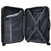 Pierre Cardin MED12 fekete abs 3 db-os bőrönd szett 58, 68, 78 cm