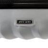 Pierre Cardin MED12 ezüst abs 3 db-os bőrönd szett 58, 68, 78 cm
