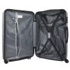 Pierre Cardin MED12 ezüst abs 3 db-os bőrönd szett 58, 68, 78 cm